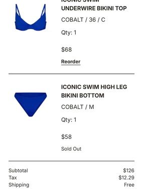 Skims sold out Cobalt Underwire Bikini Top & High Leg Bottom Set